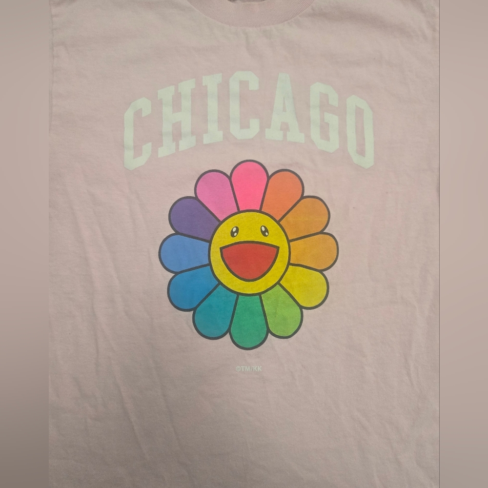 Takashi Murakami MCA ComplexCon Chicago FLOWER TEE Exclusive Pink T-shirt - Picture 2 of 3